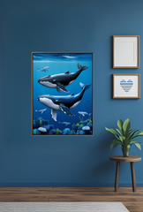 Ganfaner Whale Canvas Wall Art: Bring the Sea’s Grace Home