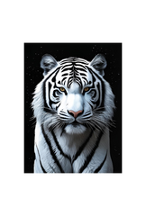 Ganfaner White Tiger Canvas Wall Art: Wild Beauty Unframed