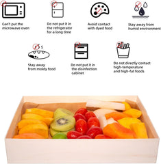 Ganfaner Disposable Wooden Bento Food Containers - 25 Pack Rectangular Takeout Boxes with Lids, Oil-Proof Spill-Proof Eco-Friendly Poplar Wood Lunch Boxes 84oz [9.4"x6.9"x2.3"]