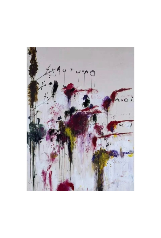 Twombly Gidee on Canvas Wall Art: Where Chaos Meets Elegance
